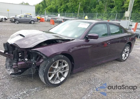 2022 Dodge Charger Gt Rwd из США, поврежденный, VIN 2C3CDXHG2NH235938